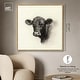 preview thumbnail 40 of 60, Darkness in Detail of Cow Canvas Animal Art Prints by Art Remedy