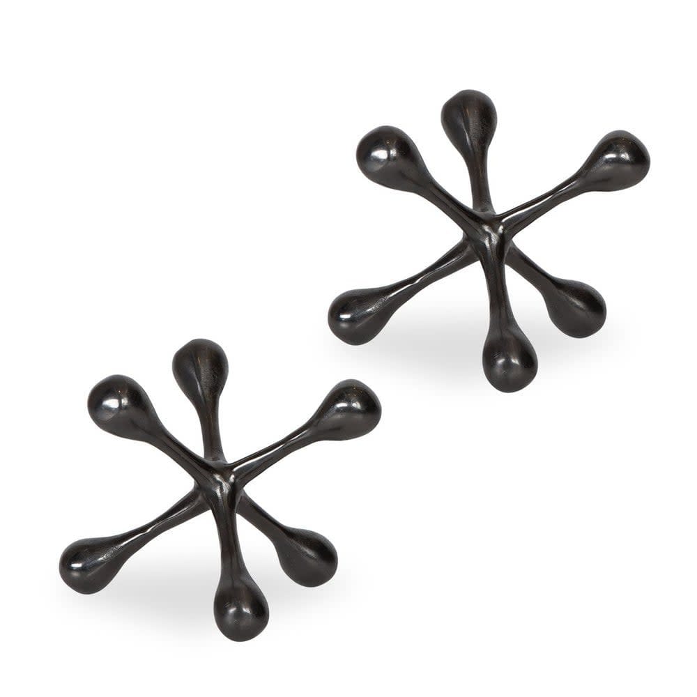 Uttermost 17690 Harlan 5-1/2" Tall Aluminum Abstract Table Statue -