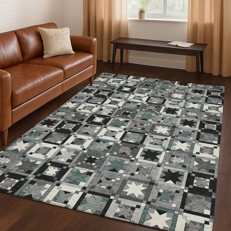 Machine Washable Indoor/ Outdoor Global Goddard Chantille Rug