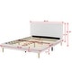 preview thumbnail 38 of 76, Upholstered Platform Bed Frame, Velvet, Wood Support, Modern