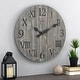 preview thumbnail 8 of 19, FirsTime & Co. Rustic Farmhouse Barn Wood Wall Clock