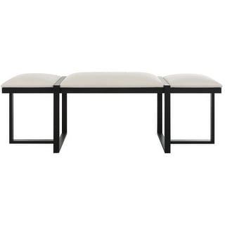 Uttermost 23761 Triple Cloud 60" Wide Bench