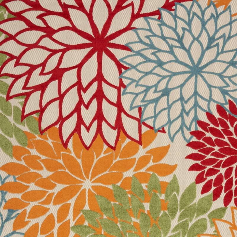 HomeRoots Contemporary Rectangle Outdoor Rug - 10' X 14'