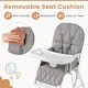preview thumbnail 19 of 19, Gymax Foldable High Chair Easy Clean Compact Highchair w/ Removable