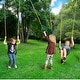 preview thumbnail 14 of 19, Gorilla Playsets Nantucket II Wood Swing Set with Wave Slide - Redwood - 15.5 ft W x 13 ft D x 10.5 ft H