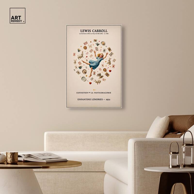 Carroll's Alice in Motion Canvas by Art Remedy
