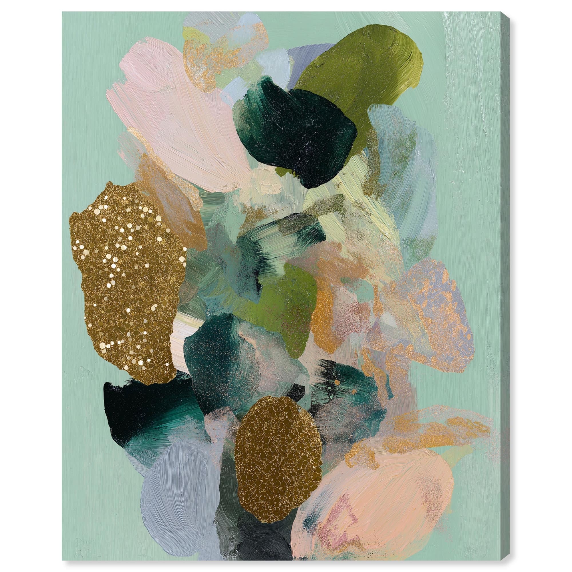 Golden Pollen II Dam Wall Decor Canvas Print by Art Remedy