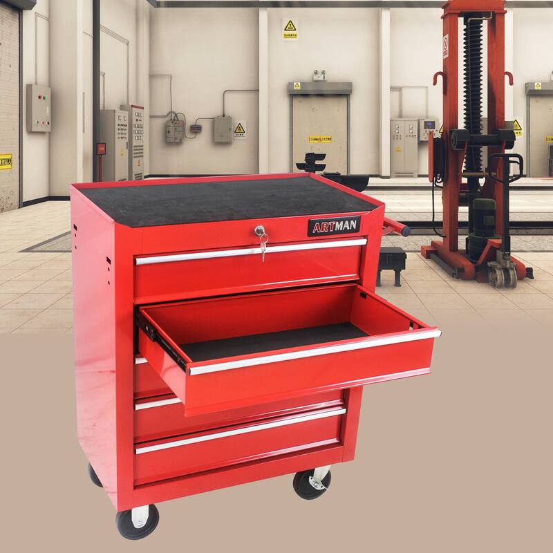 5 DRAWERS MULTIFUNCTIONAL TOOL CART WITH Wheels