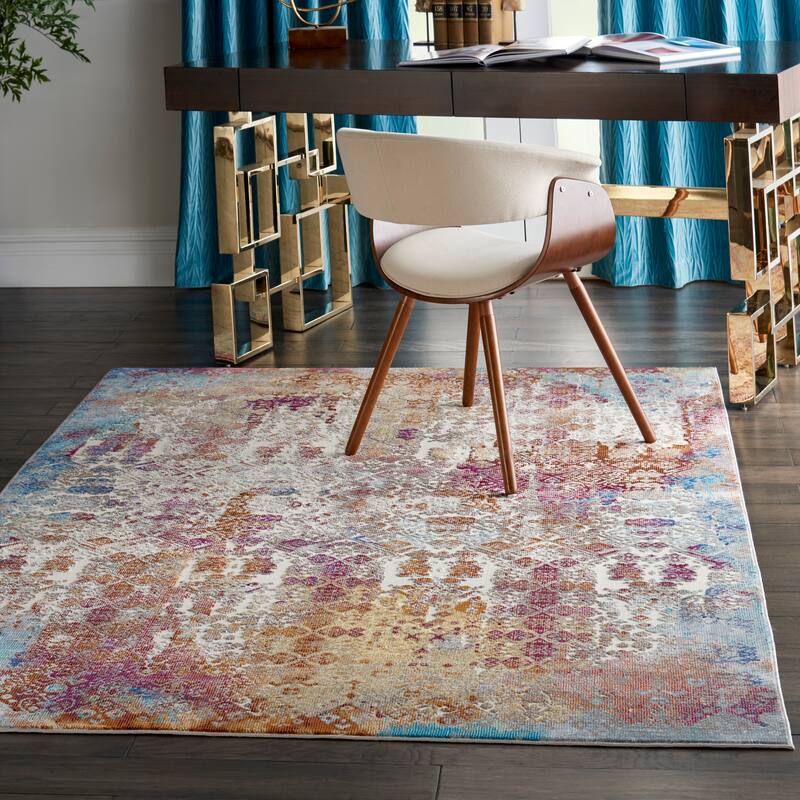 Nourison Entice Vintage Moroccan Ombre Multicolor Area Rug
