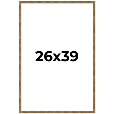 26x39 Frame Gold Kingsley Distressed Solid Wood Picture Frame Width