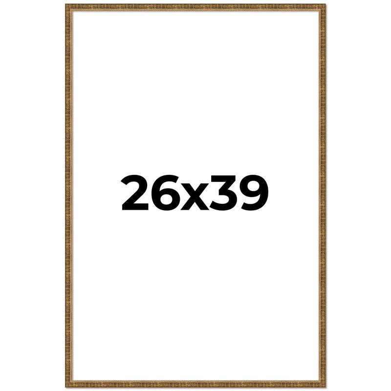 26x39 Frame Gold Picture Frame - Complete Modern Photo Frame Includes