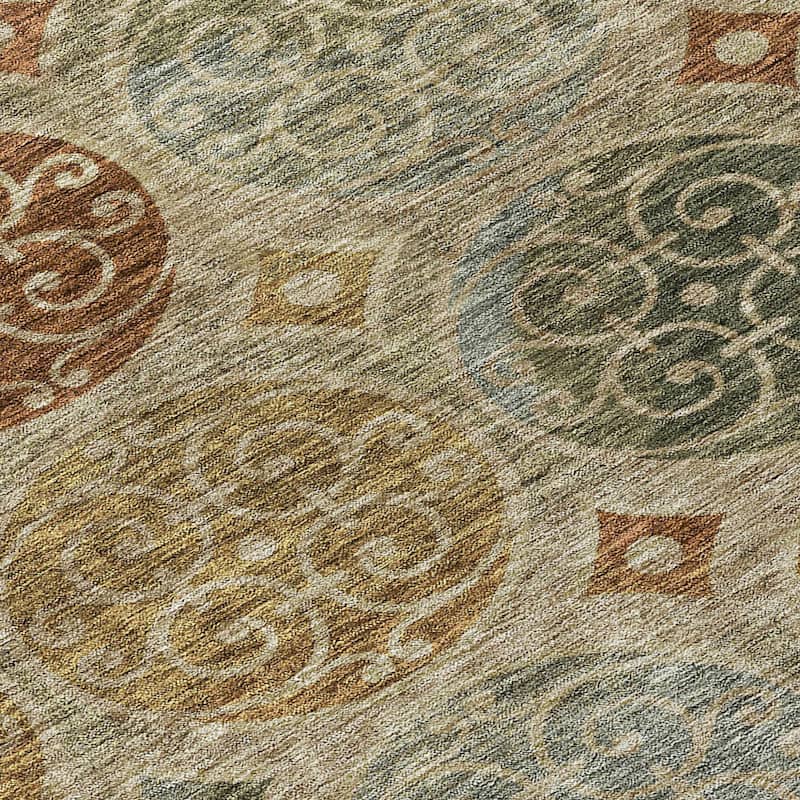 HomeRoots Trellis Transitional Rectangle Outdoor Rug