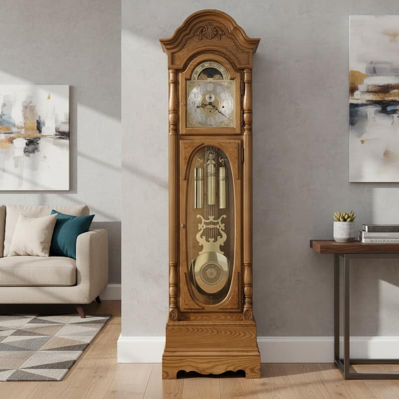 Howard Miller Schultz Floor Clock - Golden Oak