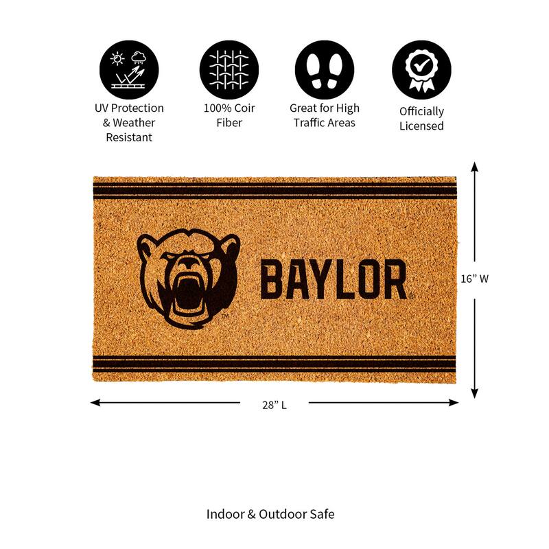 28 in. x 16 in. Baylor University, Coir Mat
