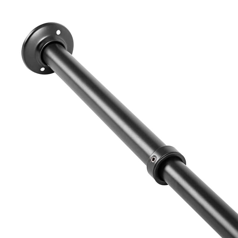 Utopia Alley Rustproof L-Shaped Corner Rod Vertical Ceiling Support Bar, Black