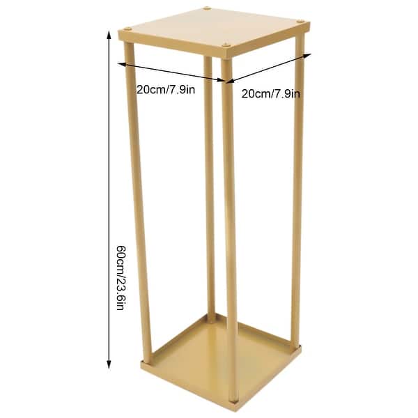 2PCS Metal Flower Rack Indoor Column Wedding Decorations Stand On