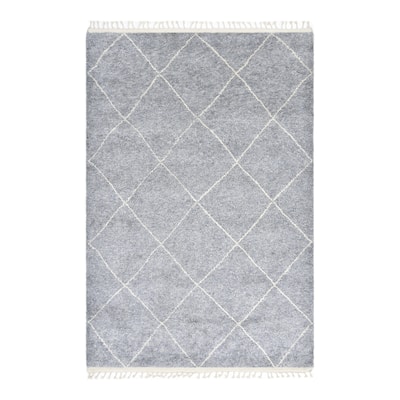 Overton Handmade Boho Moroccan Area Rug - 5' x 8'