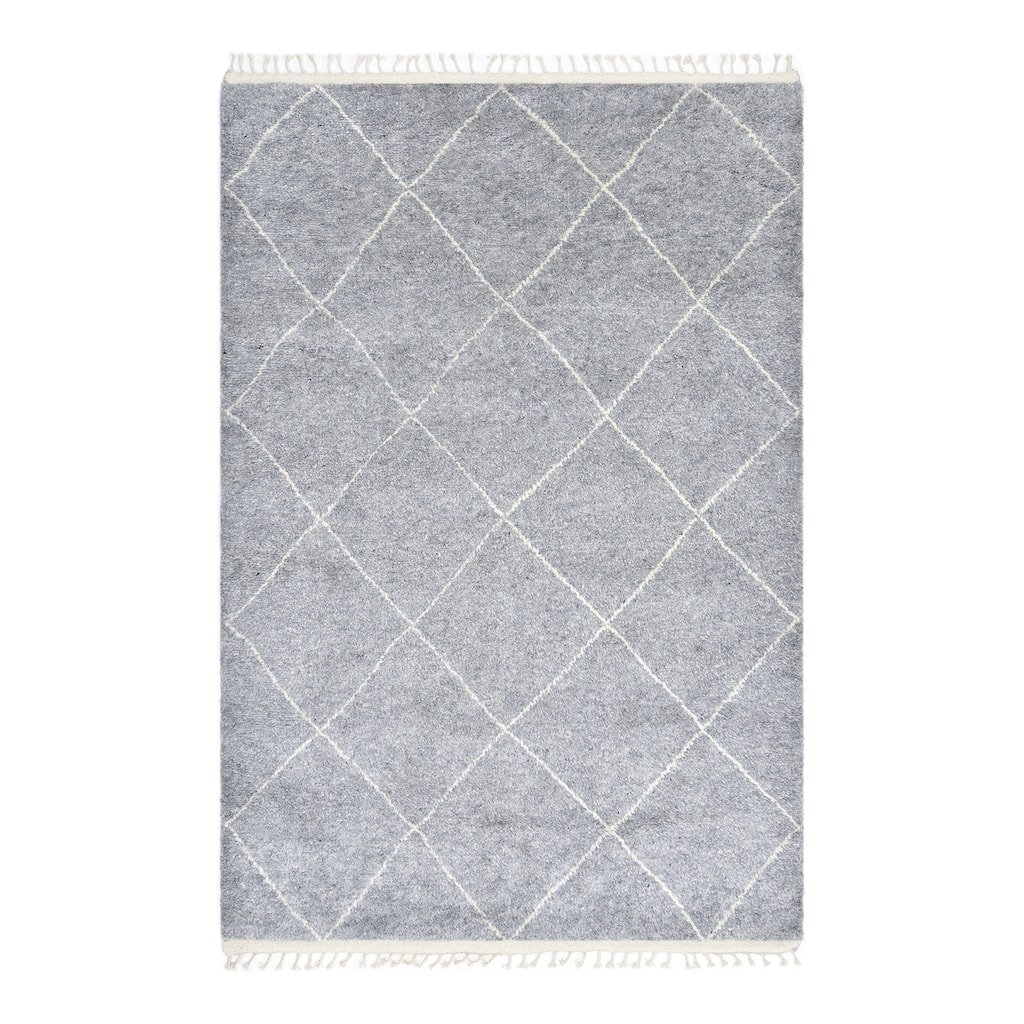 Overton Handmade Boho Moroccan Area Rug - 5' x 8'