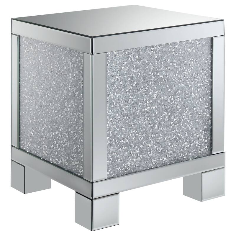 Gillian Mirrored Coffee And End Table Set Silver