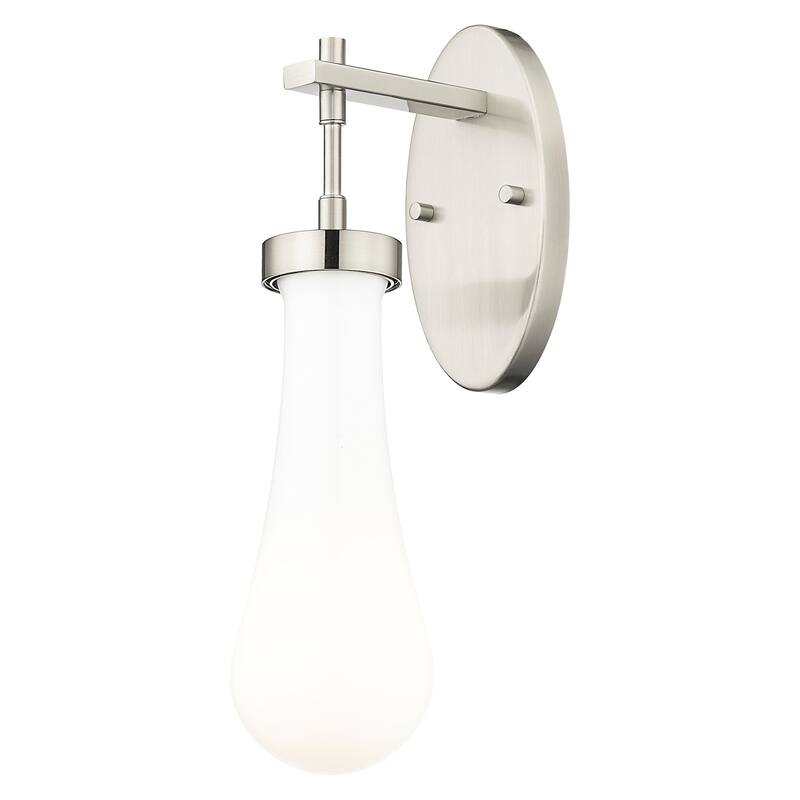 Innovations Lighting 451-1W-G451-4GWH Owego 16" Tall Bathroom Sconce - Satin Nickel