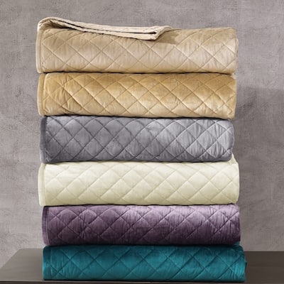 HiEnd Accents Velvet Diamond Quilt, 1PC