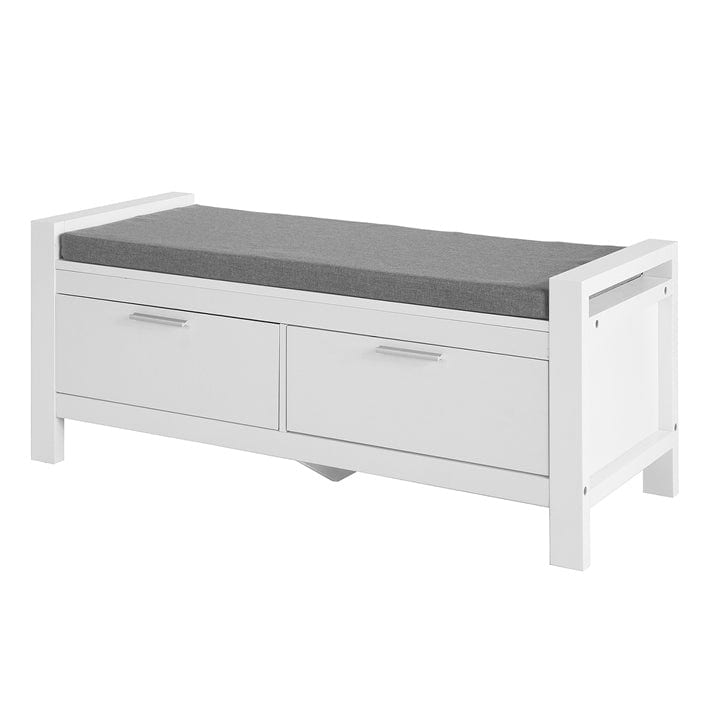Sobuy white storage hotsell bench