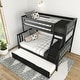 preview thumbnail 12 of 20, Scandinavian Twin Over Full Bunk Bed With Twin-Size Trundle