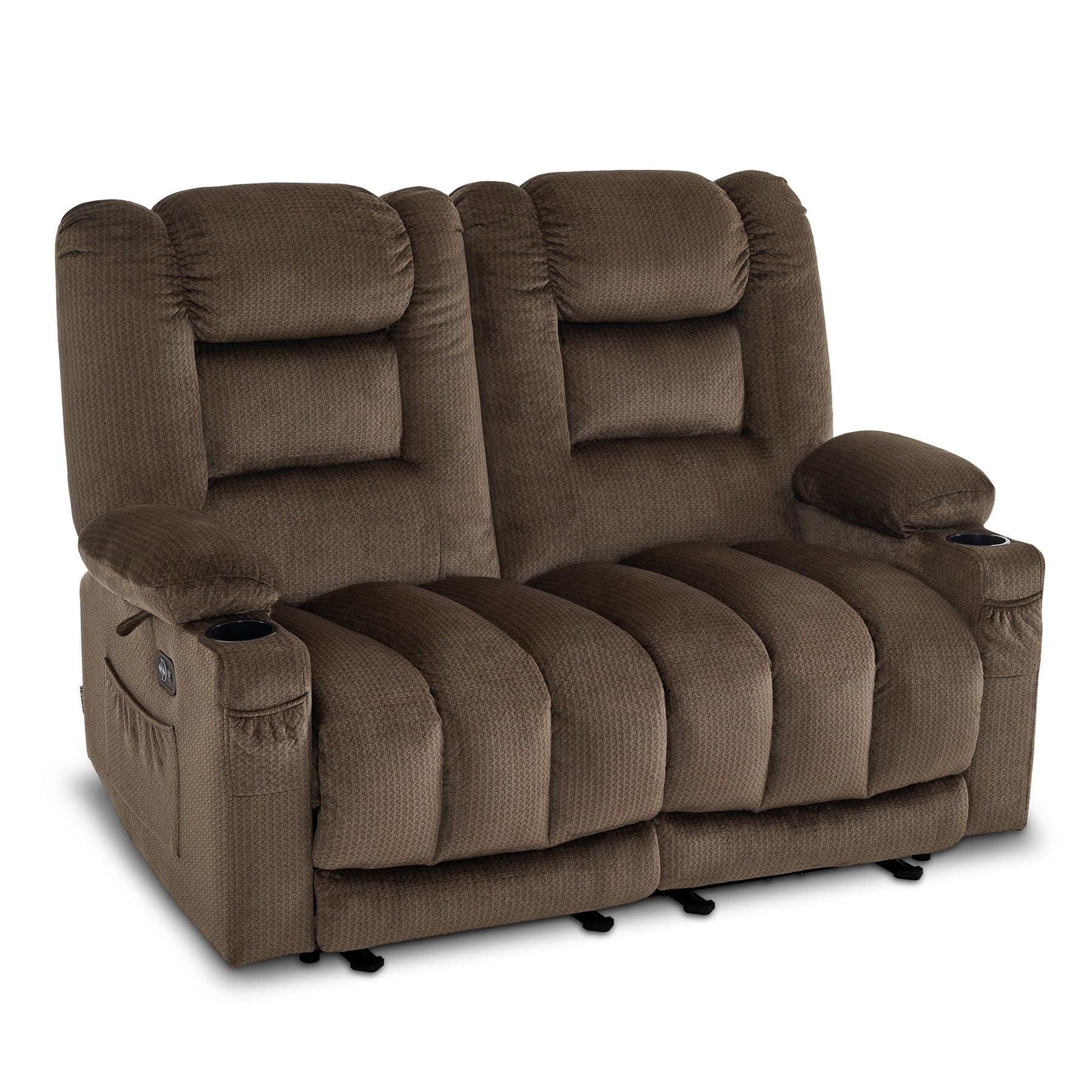 Heated massage discount reclining loveseat