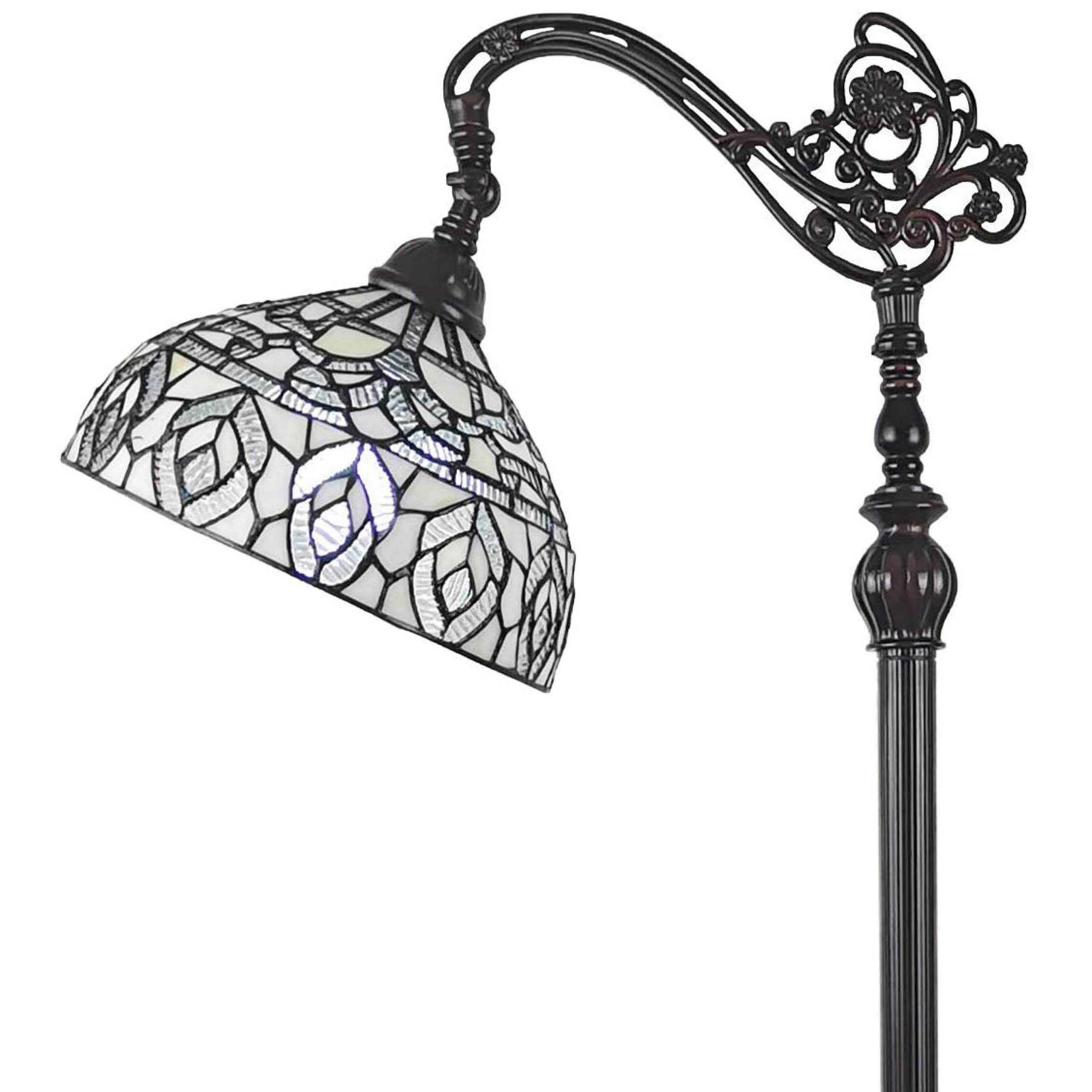 Amora lighting tiffany style reading floor lamp top