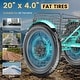 preview thumbnail 12 of 34, DoCred 20"x4" Fat Tire Electric Tricycle, 48V 500W with 7 Speed Ebike