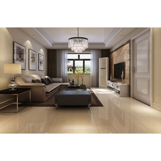 6-Light Luxury Modern 3-Tier Crystal Chandelier - Black