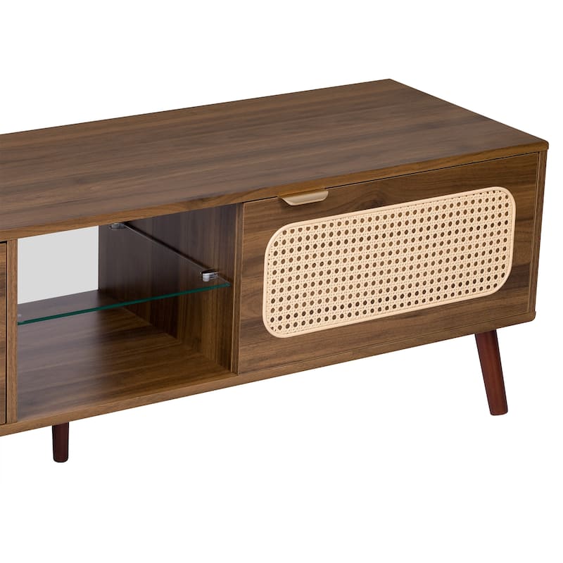 TV Stand Entertainment Center with Ample Storage
