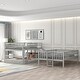 preview thumbnail 21 of 46, Solid Wood Triple Bunk Bed - Full-Over-Full-Over-Full