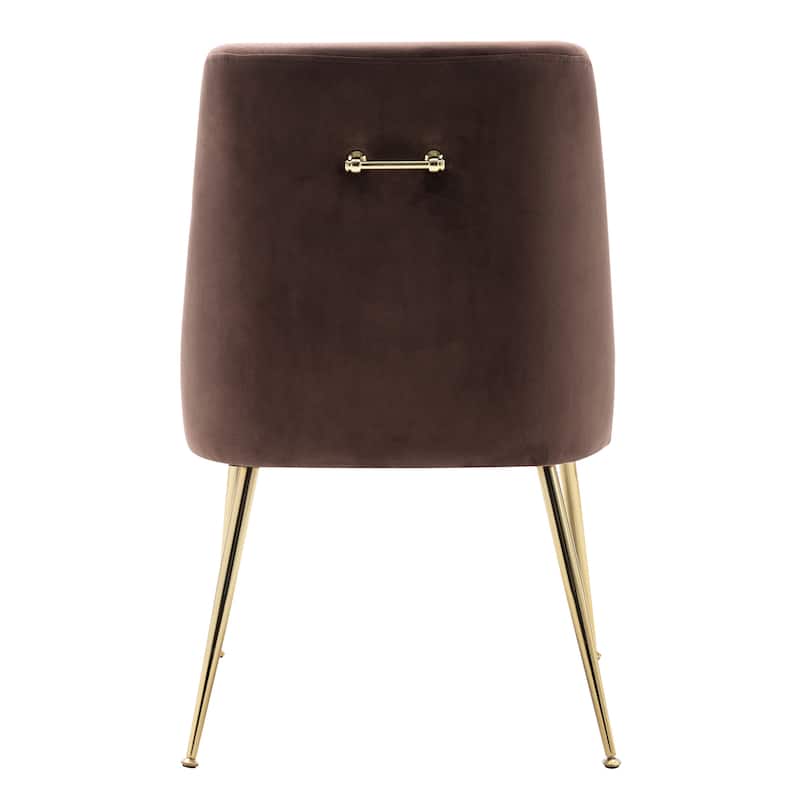 Arcadia Contemporary Velvet Upholstered Accent Chair (Set of 2)