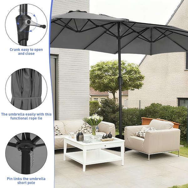 11 ft patio umbrella amazon Replacement Canopy for Threshold 11 ft Umbrella
