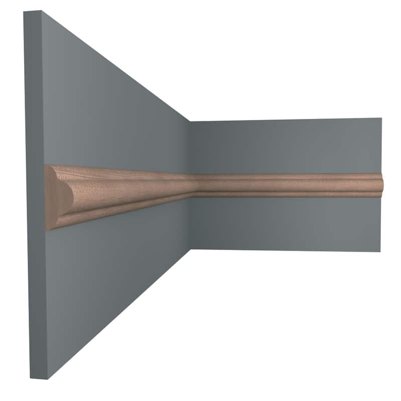 WM1215: 9/16-in x 1-1/4-in x 96-in Americraft Solid Hardwood Stain Grade Joint Moulding
