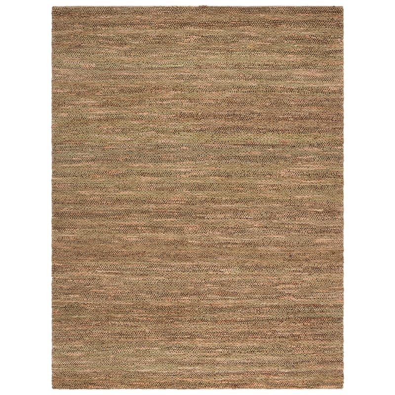 SAFAVIEH Natural Fiber Couture Sergia Modern Jute Rug - 9' x 12' - Green/Natural