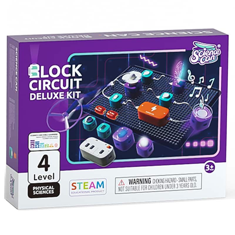 Hape: Science Can: Block Circuit Deluxe Kit - Age 3+