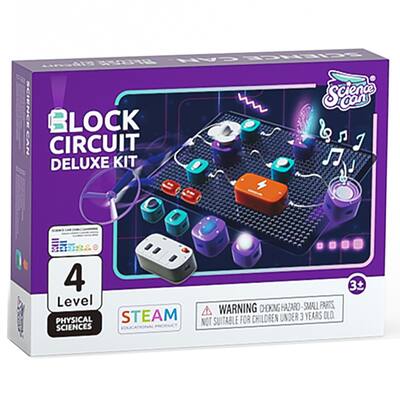 Hape: Science Can: Block Circuit Deluxe Kit - Age 3+