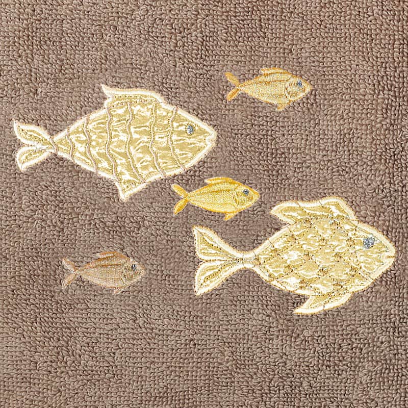 Authentic Hotel and Spa Turkish Cotton Figi 2PC Embellished Hand Towel Set