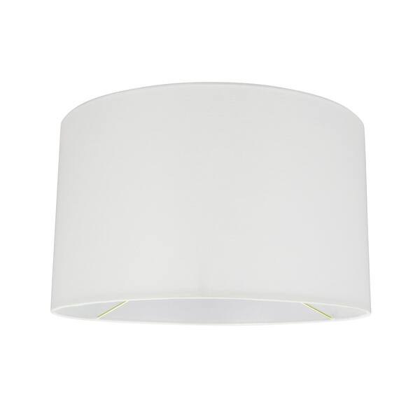 Aspen Creative 16" Drum Collapsible Lamp Shade – Oatmeal Linen, UNO Fitter