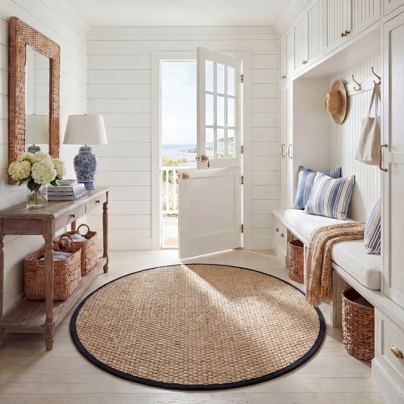 SAFAVIEH Natural Fiber Zymryd Basketweave Seagrass Rug