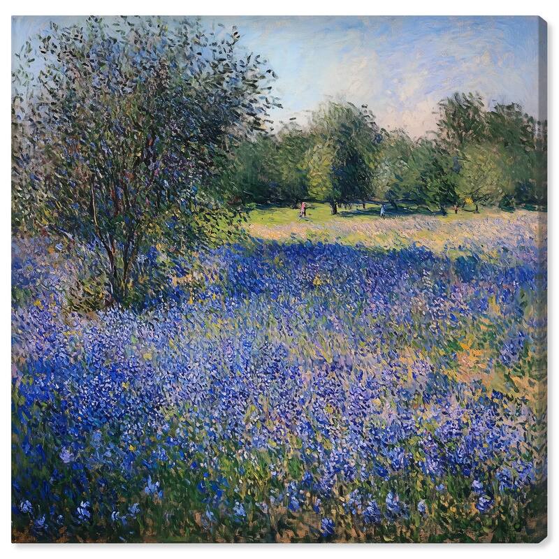 Bluebonnet Meadow I Canvas by Art Remedy, Gallery Wrapped - 12" x 12"
