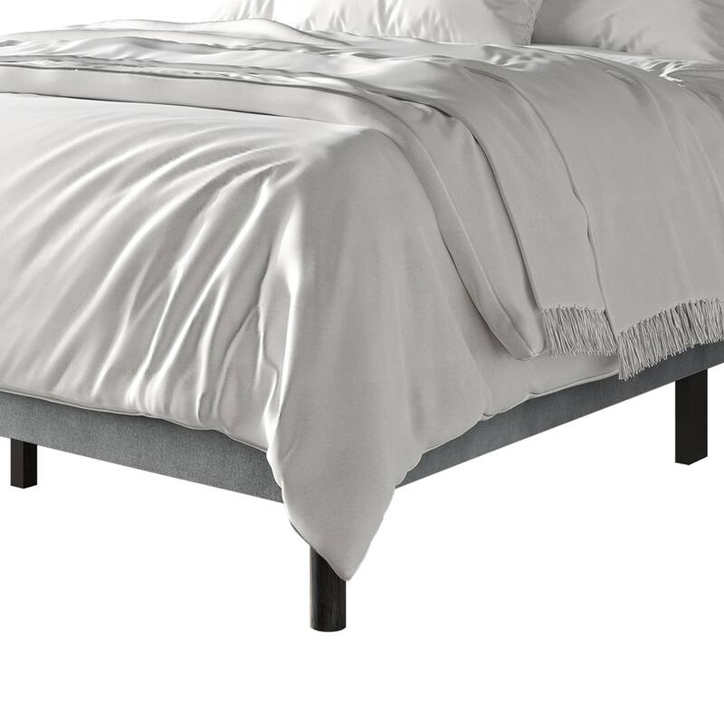 CraftPorch Minimalist Velvet Upholstered Bed