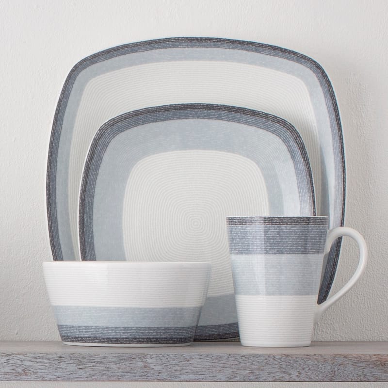 Noritake Colorscapes Layers Set Of 4 Mugs, 12 Oz.