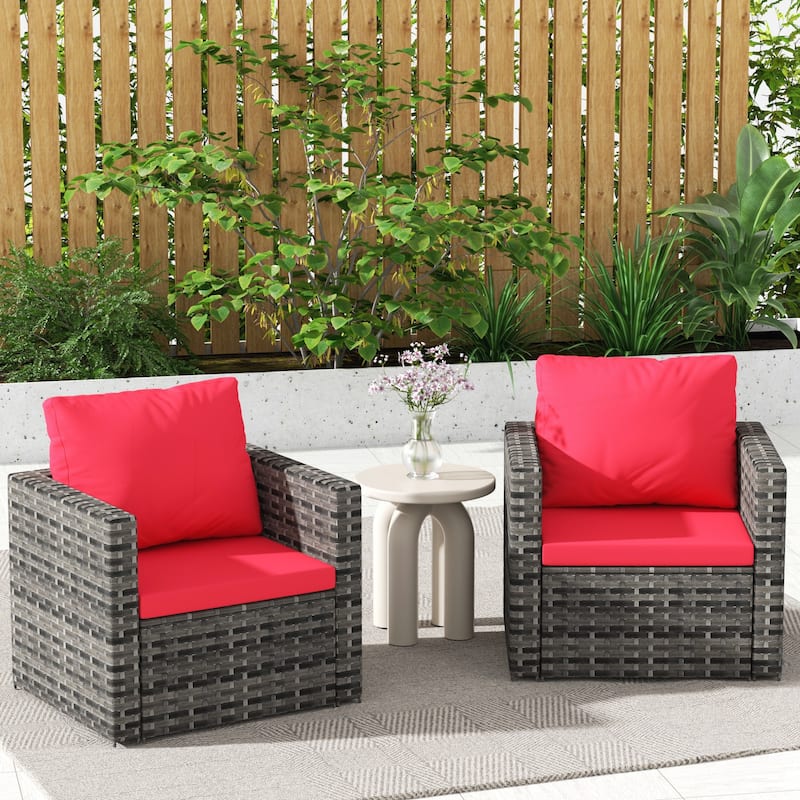 2 Person Seating Group Garden Rattan Chair