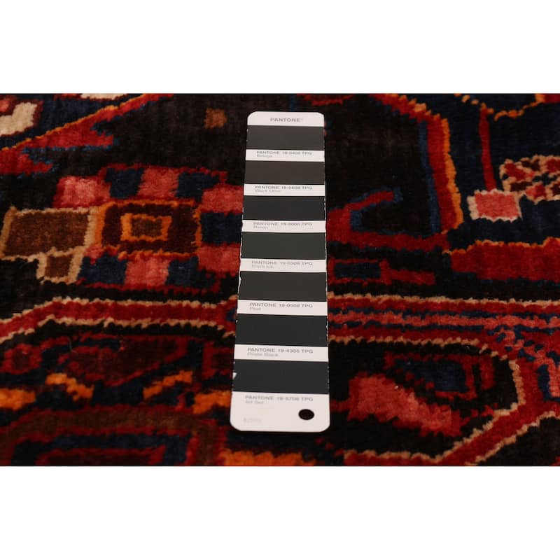 ECARPETGALLERY Hand-knotted Anatolian Vintage Black, Red Wool Rug - 5'3 x 10'1