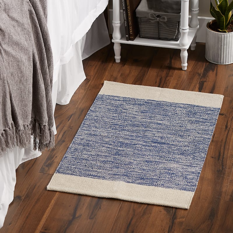DII Stone Dobby Stripe Hand-Loomed Rug 2ft 6inx6 Ft - 36.0 In. L X 24.0 In. W X 0.2 In. H