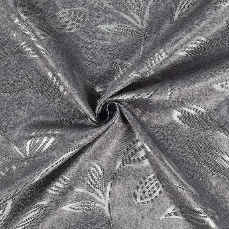 Superior Leaves Machine Washable Room Darkening Grommet With Ties Blackout Curtains, Set of 2