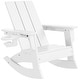 preview thumbnail 51 of 58, Shoreside Kids Outdoor Poly Adirondack Rocking Chair with Side Table 3-Piece Set